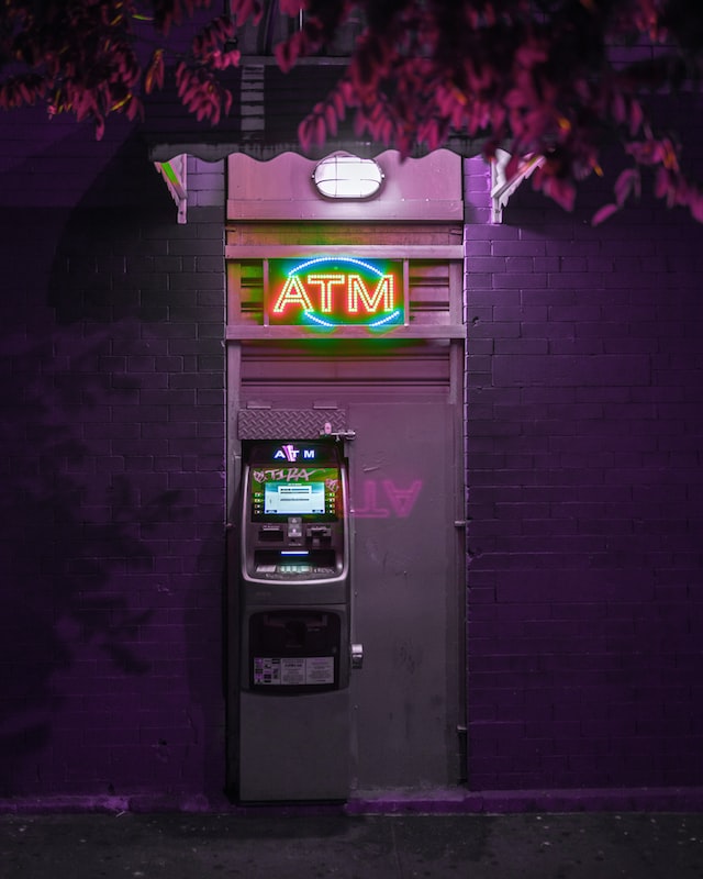 atm in the night
