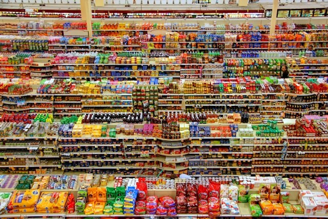 high-angle-photography-of-grocery